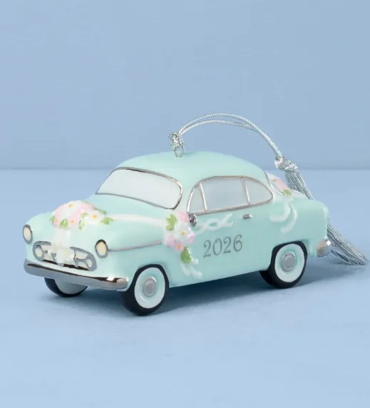 2026 Just Married Vintage Car Ornament